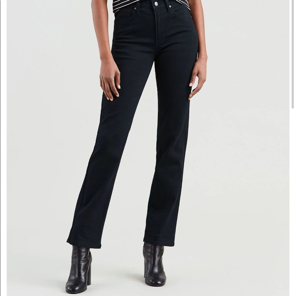 Levi’s 724 High Rise Straight Soft Black